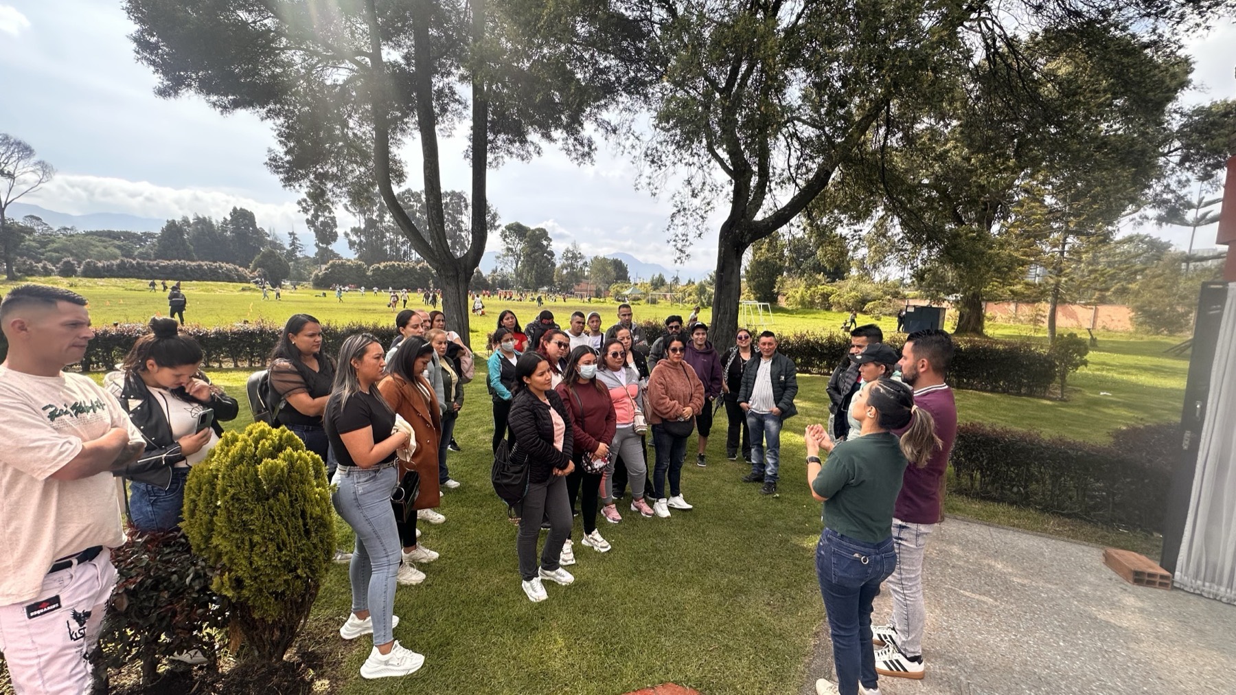 Grupo empresarial durante actividad de integración